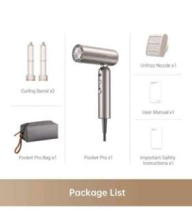 HAIR DRYER POCKET PRO/AHD51 PRO-TITANIUM GOLD DREAME