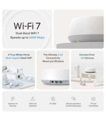 Wireless Router|TP-LINK|Wireless Router|2-pack|3600 Mbps|Mesh|LAN \ WAN ports 2|Number of antennas 4|DECOBE25(2-PACK)