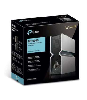 Wireless Router|TP-LINK|Wireless Router|19000 Mbps|Mesh|Wi-Fi 7|USB 3.0|4x2.5GbE|2x10GbE|LAN \ WAN ports 2|Number of antennas