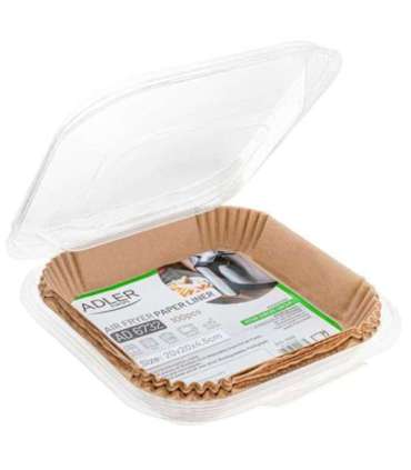 Adler Paper Liners for Air Fryer AD 6732 100 Dimensions (W x L) 20 x 20 x 4.5 cm