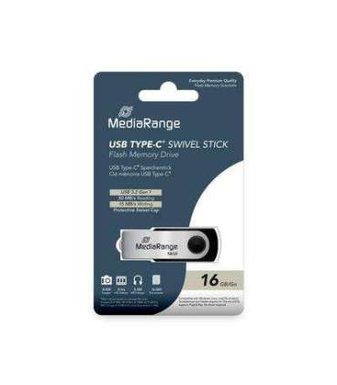 MEMORY DRIVE FLASH USB-C 16GB/MR1951 MEDIARANGE