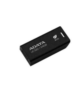 MEMORY DRIVE FLASH USB3.2 64GB/BLACK UC320-64G-RBK/BK ADATA