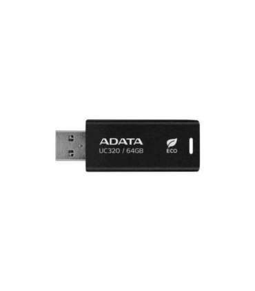 MEMORY DRIVE FLASH USB3.2 64GB/BLACK UC320-64G-RBK/BK ADATA