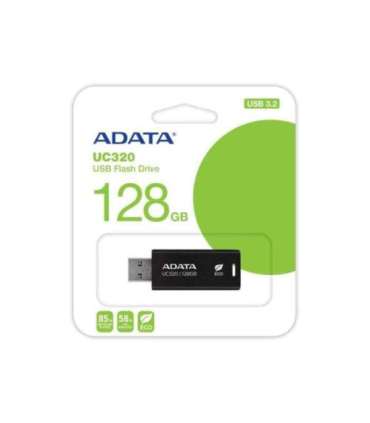 MEMORY DRIVE FLASH USB3.2 128G/BLACK UC320-128G-RBK/BK ADATA