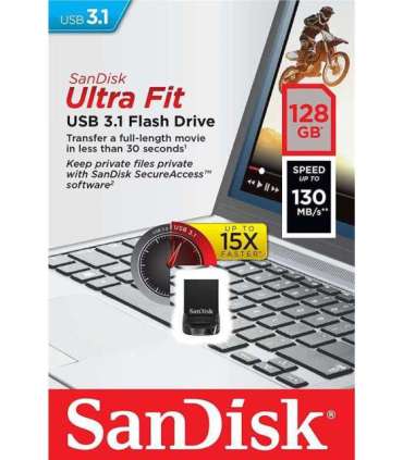 MEMORY DRIVE FLASH USB3.1/128GB SDCZ430-128G-G46 SANDISK