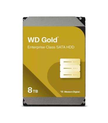 HDD|WESTERN DIGITAL|Gold|8TB|256 MB|7200 rpm|3,5"|WD8005FRYZ