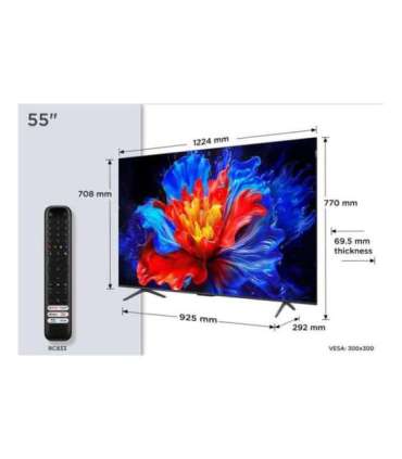 TV Set|TCL|55 "|4K Ultra HD|3840 x 2160 pixels|Flat|16:9|QLED|55P8K
