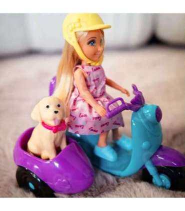 WOOPIE ROYAL Laleczka na Skuterze z Pieskiem