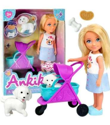 WOOPIE ROYAL Laleczka z Wózkiem i Pieskiem