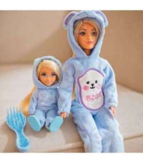 WOOPIE ROYAL Lalki Kombinezony Niebieskie Misie Zestaw 2szt.