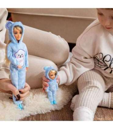 WOOPIE ROYAL Lalki Kombinezony Niebieskie Misie Zestaw 2szt.