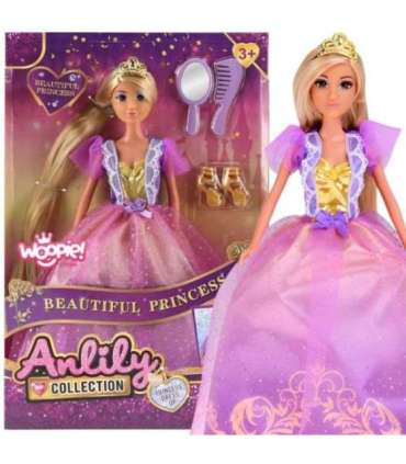 WOOPIE ROYAL Lalka Lili Księżniczka z Długimi Włosami i Akcesoriami