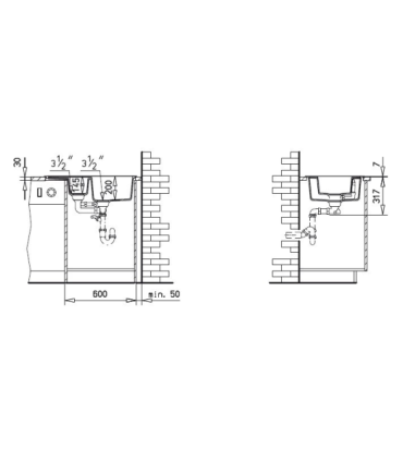 Sink Astral 45B-TG amber