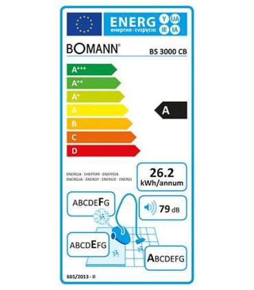 Tolmuimeja Bomann BS3000CBR, punane