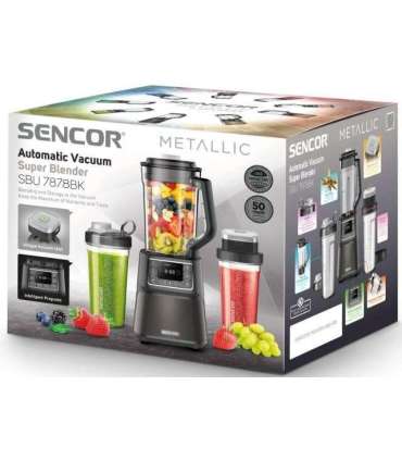 Vaakumblender Sencor SBU7878BK, must