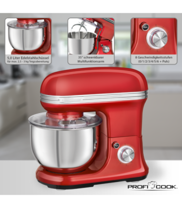 Kneading maschine vintage ProfiCook, red