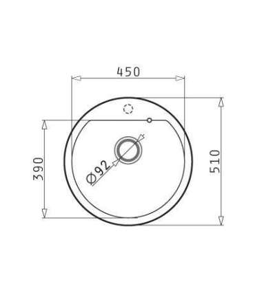 Sink Pyramis iron grey