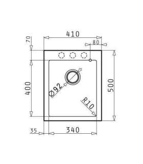 Sink Pyramis carbon graphite