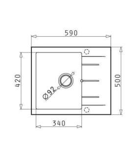 Sink Pyramis industrial grey