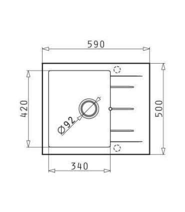 Sink Pyramis industrial grey
