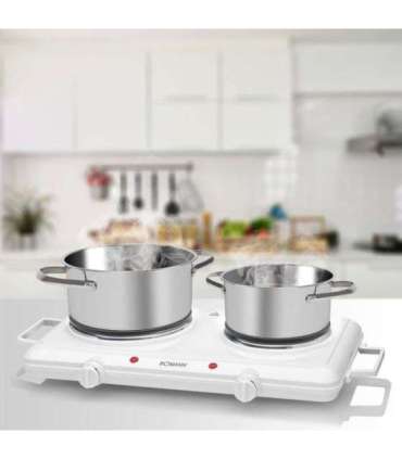 Double hotplate Bomann, white