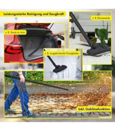 Wet and dry vacuum cleaner Bomann, stainless steel/black