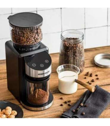 Conical cofee grinder Rommelsbacher, black/stainless steel