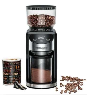 Conical cofee grinder Rommelsbacher, black/stainless steel