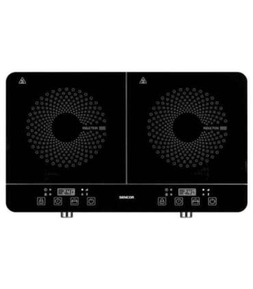 Portable induction double hotplate Sencor, grey