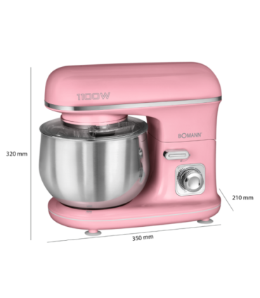 Multifunction mixer Bomann 5L, pink