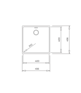 Sink Teka Radea R10 40.40 M-TG white
