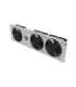 Lanberg Vertical Ventilation Panel 19" 3U for Rack three Fans 230V AK-1506-S Grey