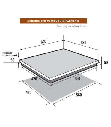 Gaasiplaat Brandt BPG6414B