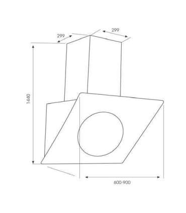 Cooker hood Schlosser, red