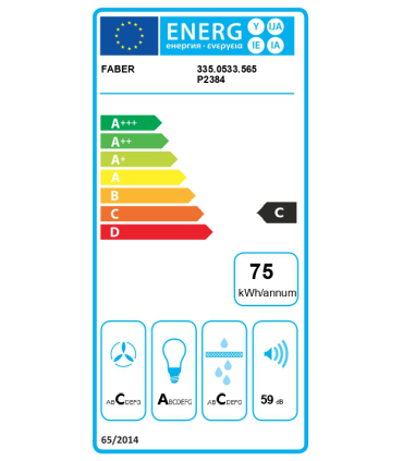 Õhupuhastaja Faber Lithos WH LED A45 valge