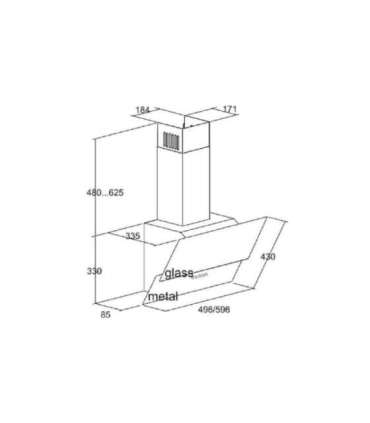 Cooker Hood Eleyus DNL50BL