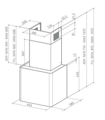 Õhupuhastaja Faber Lithos BK LED A45 must
