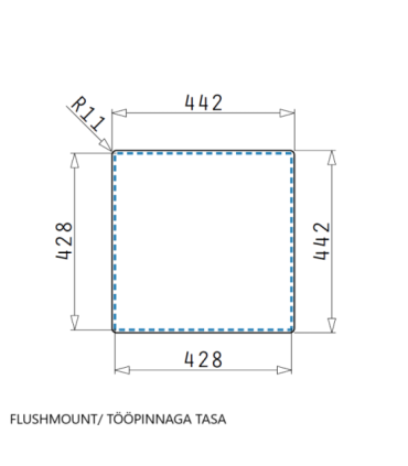 Sink Pyramis Astris Colora 40x40 copper