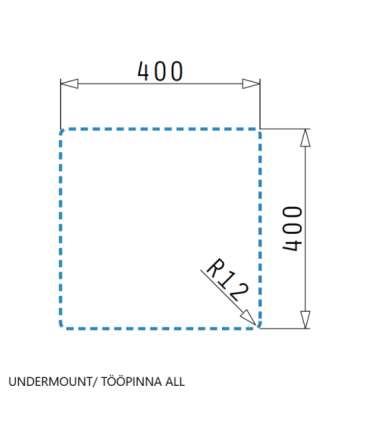 Sink Pyramis Astris Colora 40x40 copper