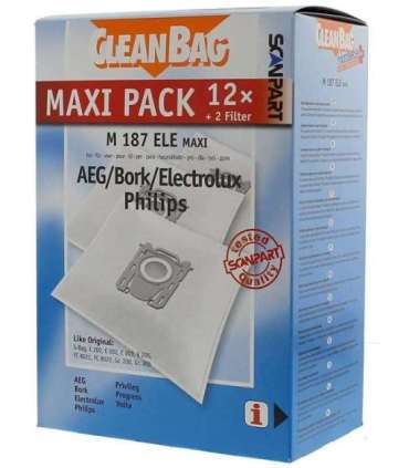 Dustbag Maxipack like S-Bag 12 pcs. + 2 Filter Scanpart
