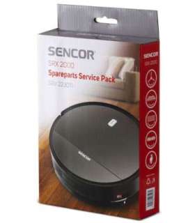 Robotic vacuum cleaner set of 2 side brushes, 1 central brush, 3 mopping cloths, 3 hepa filters and 1 cleaning device Sencor