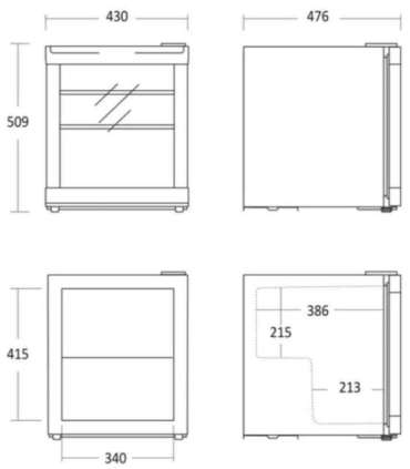 Vitriinkülmik Scandomestic Coca-Cola Coolcube