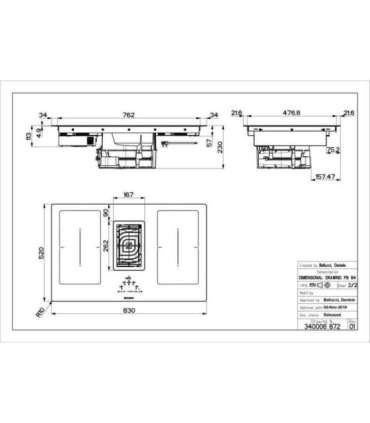 Induction hob and hood Faber Galileo Smart BK GLASS A830