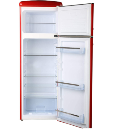 Retrokülmik Frigelux RFDP246RRA, punane