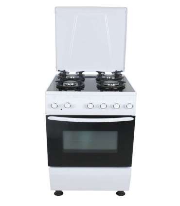 Gas cooker, electric oven Schlosser, white