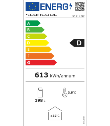 Letialune minibaar Scandomestic SC211SLE