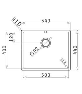 Sink Pyramis Astris Colora 50x40 copper