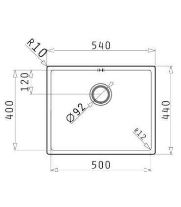 Sink Pyramis Astris Colora 50x40 copper