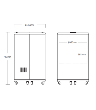 Tünn-külmik 43 liitrit Scandomestic TK42BE, must