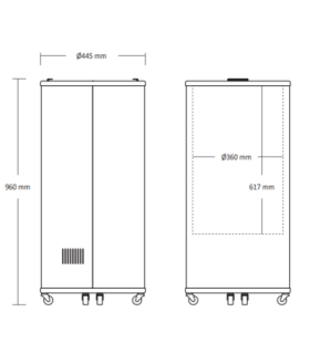 Tünn-külmik 66 liitrit Scandomestic TK66BE, must